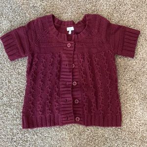 Short sleeve sweater